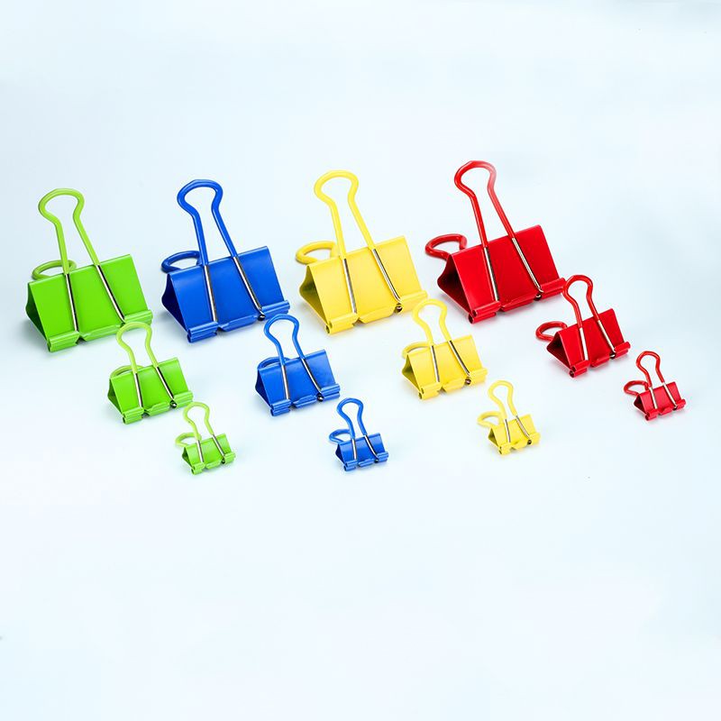 Soft Grip Assorted Color Binder Clips